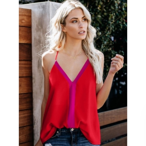 NWT Only 1 Sm Left In Red! Boutique Racerback Tank - Picture 2 of 8